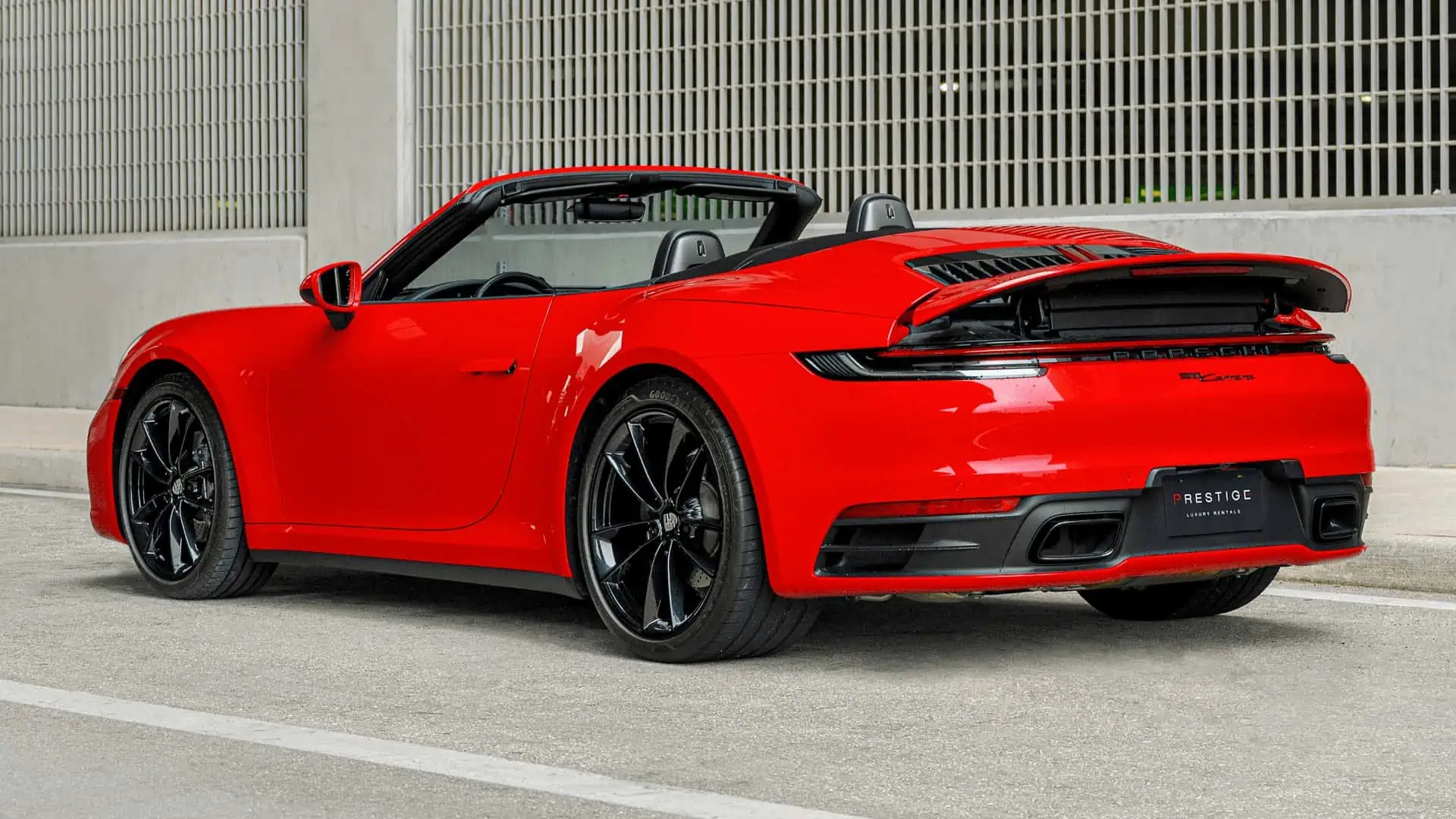 Red Porsche 911 Back
