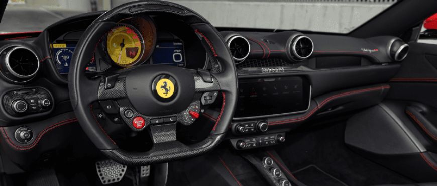 guide to drive a ferrari in miami portofino interior