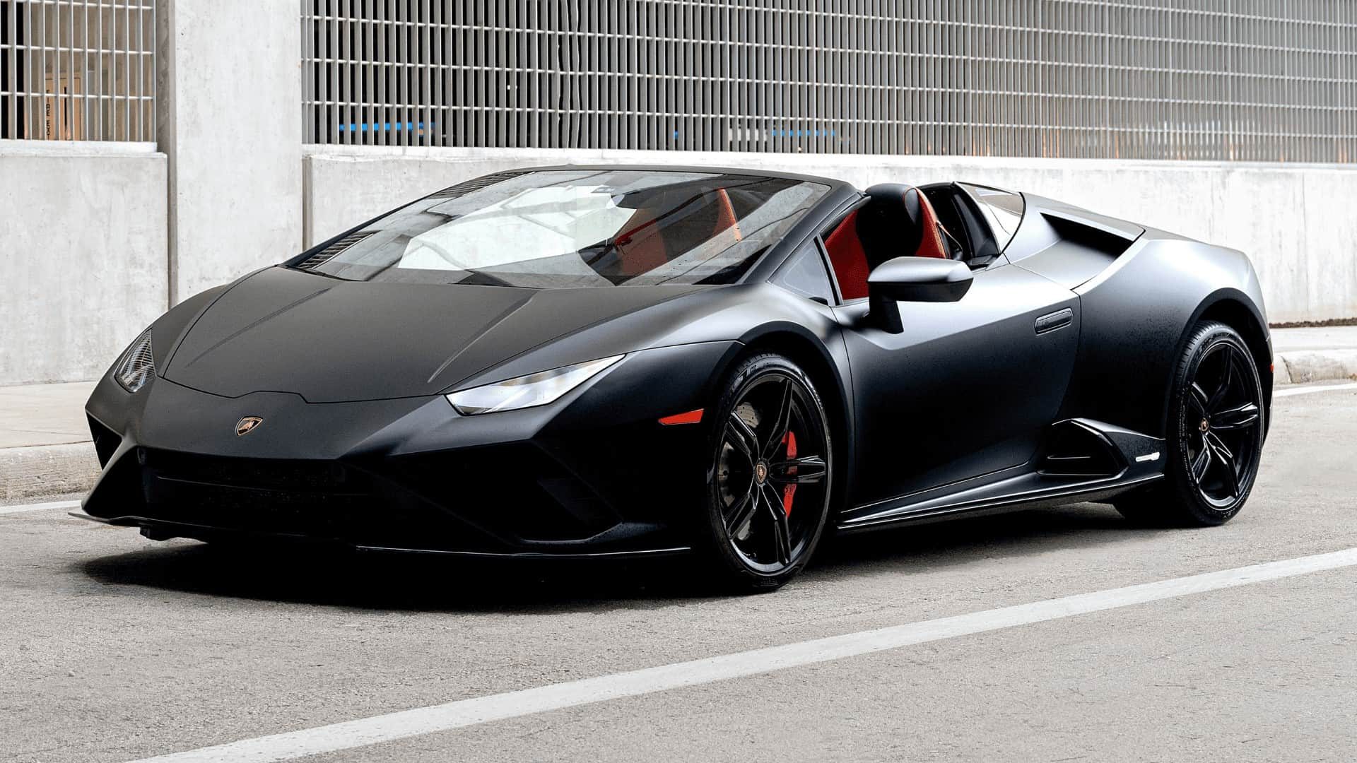 Matte Black Lamborghini Huracan Evo Spyder Front 3 Rb8stnk3yiw7ahkp7lo97phbe1elyt3mmxt66b7vuo